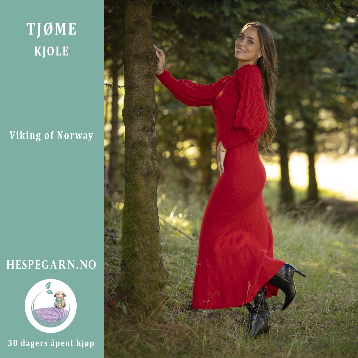 Tjøme Rød Kjole fra Viking