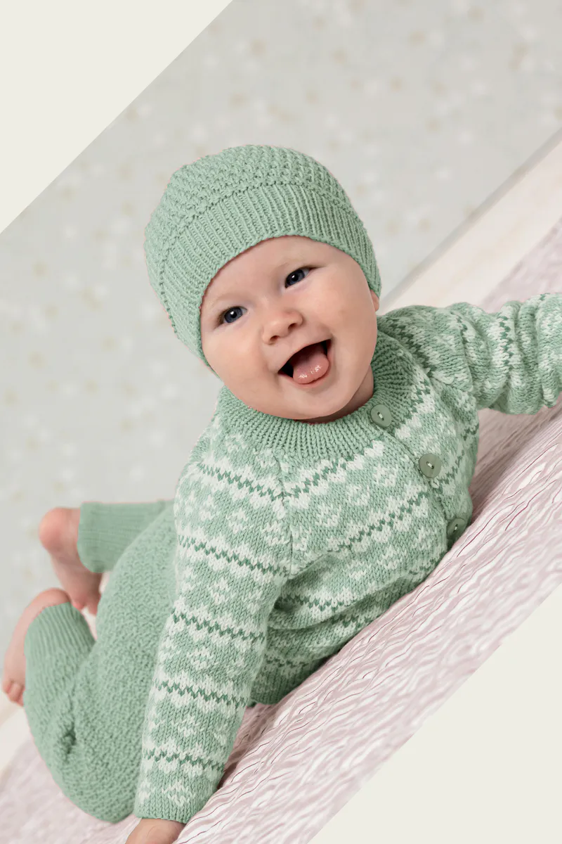 Smårolling Jakke & Bukse Lys Blå fra HoY